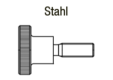 Rändelschrauben Stahl