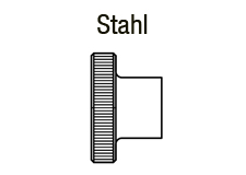 Rändelmutter Stahl