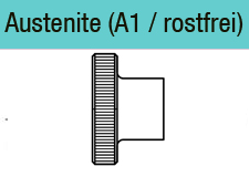 Rändelmutter Edelstahl A1