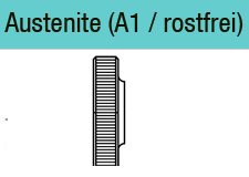 Rändelmutter Edelstahl A1