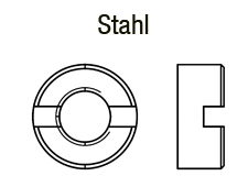 Schlitzmuttern DIN 546 Stahl