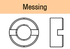 Schlitzmuttern DIN 546 Messing