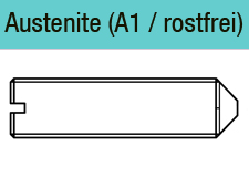 DIN 553 - Gewindestifte Edelstahl A1