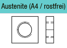 Vierkantmuttern DIN 562 Edelstahl A4