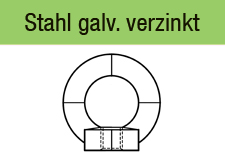 Ringmuttern DIN 582 Stahl galvanisch verzinkt