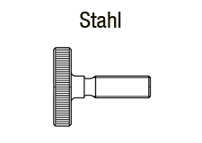 Rändelschrauben Stahl