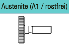 Rändelschrauben Edelstahl A1