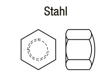 DIN 917 Stahl