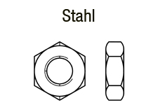 DIN 936 - Stahl