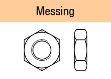 DIN 936 - Messing