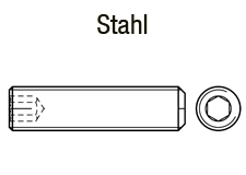 DIN 913 - Gewindestifte Stahl