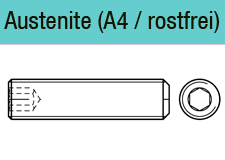 DIN 913 - Gewindestifte Edelstahl A4