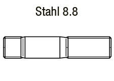 DIN 938 - Stahl 8.8