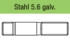 DIN 938 - Stahl 5.6 galvanisch verzinkt