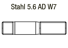 DIN 939 - Stahl 5.6 AD