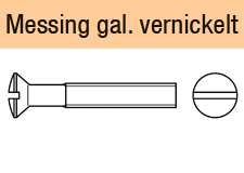 DIN 964 - Messing galvanisch vernickelt