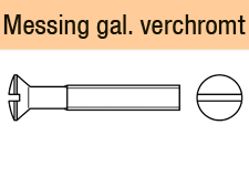 DIN 964 - Messing galvanisch verchromt