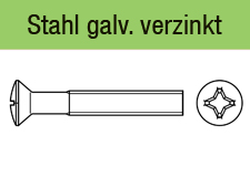 DIN 966 - galv. verzinkt Kleinpackung