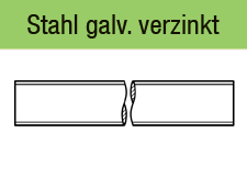 DIN 975 - galv. verzinkt  Gewindelänge 2 m