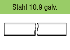 DIN 975 - Stahl 10.9 galv. verzinkt