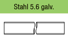 DIN 975 - Stahl 5.6 galv. verzinkt