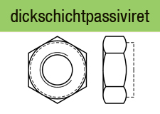 DIN 980 - galv. verzinkt dickschichtpassiviert