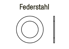 Stützscheiben DIN 988Federstahl