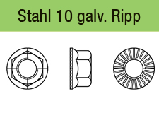 88914 - mit Sperr-Rippengalvanisch verzinkt