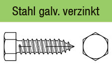 ISO 1479 - Form Cgalvanisch verzinkt