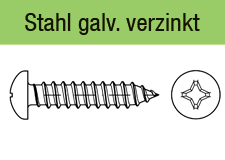 ISO 7049 - Form C-Hgalvanisch verzinkt