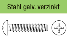 ISO 7049 - Form Fgalvanisch verzinkt