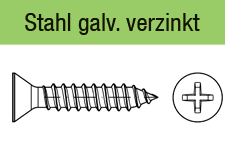 ISO 7050 - Form C-Hgalvanisch verzinkt