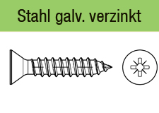 ISO 7050 - Form C-Zgalvanisch verzinkt