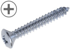 ISO 7051 Blechschrauben Linsensenkkopf mit Spitze