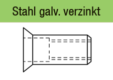 88424 - Senkkopf 90°rund offen galv. verzinkt