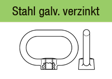 Bügelmuttern DIN 28129Stahl galvanisch verzinkt