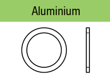 DIN 7603 FlachdichtringeForm A - Aluminium