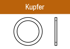 DIN 7603 FlachdichtringeForm A - Kupfer