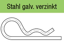 DIN 11024 einfach galvanisch verzinkt