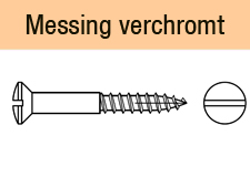 DIN 95 Messing verchromt