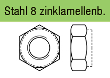 DIN 980 - 8 zinklamellenbeschichtet