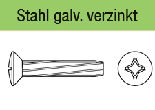 DIN 7516 Egalvanisch verzinkt