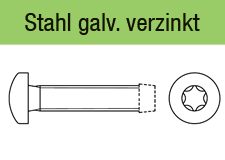 DIN 7500 CE-ISRgalvanisch verzinkt