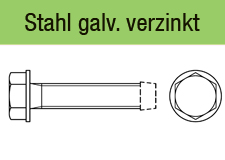 DIN 7500 Dgalvanisch verzinkt