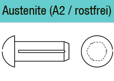 Halbrundkerbnägel Edelstahl A2