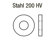 ISO 7093-1 - Stahl 200 HV