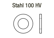 DIN 7989 - Stahl 100 HV