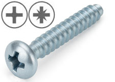 ISO 7049 Blechschrauben Linsenkopf mit Zapfen