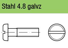 DIN 85 - galvansich verzinkt