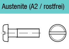 DIN 85 - Edelstahl A2